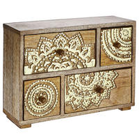 DEKO-SCHRANK Bali - Goldfarben, Holz (11/29/22cm) - Butlers