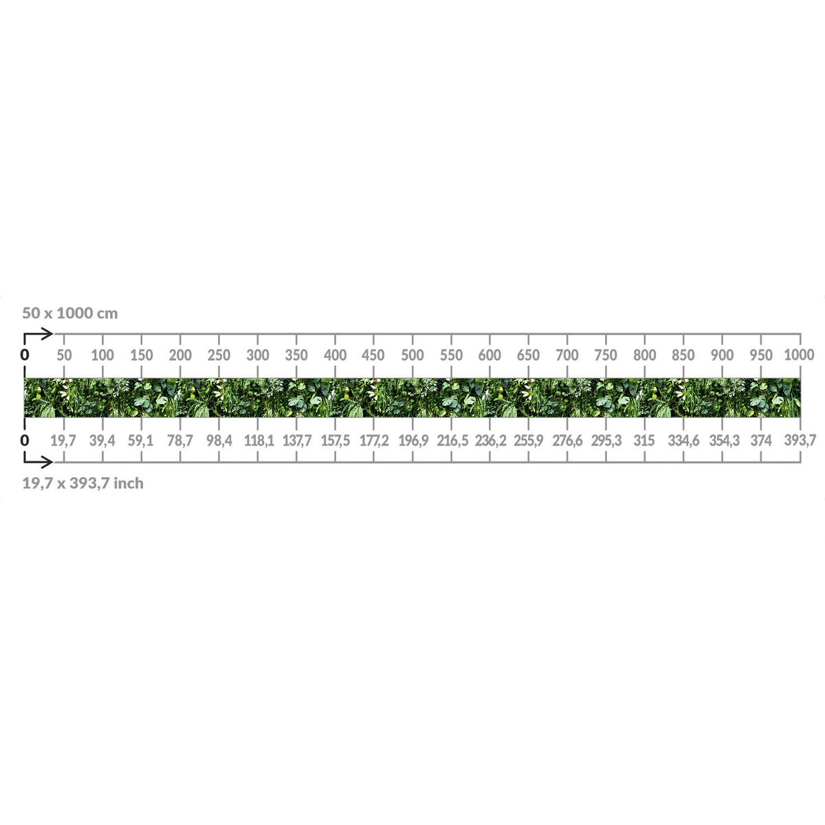 BALKON SICHTSCHUTZ Tief im Dschungel 750/50 cm - Grün, Kunststoff (750/50cm) - Bilderwelten