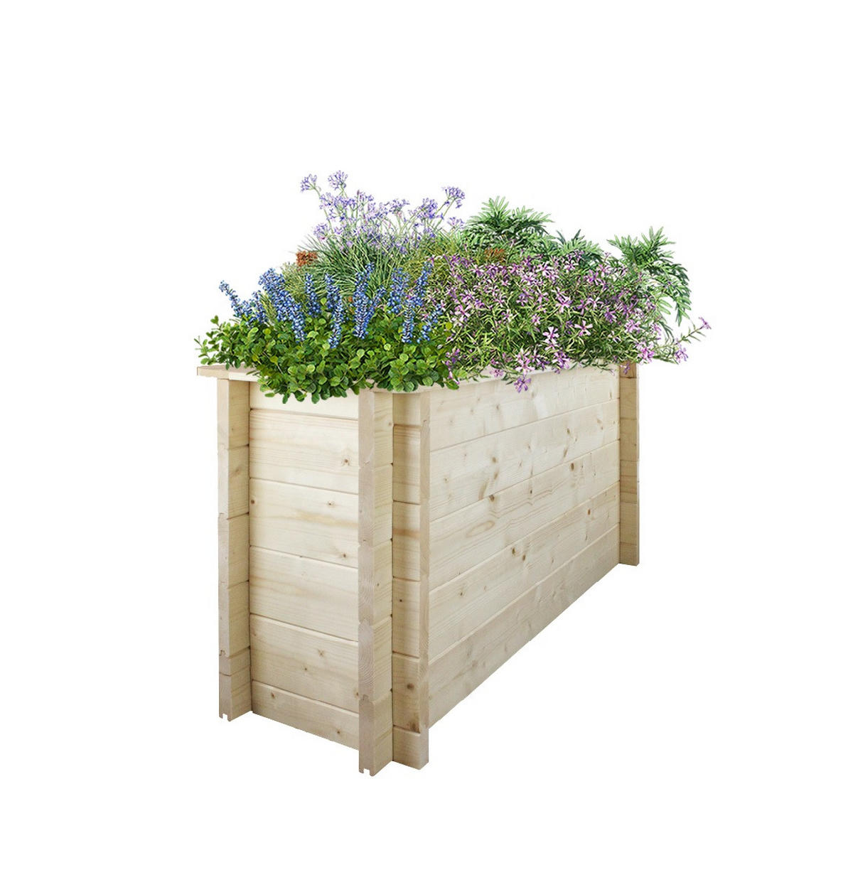 HOCHBEET HOLZ - 118x38xH57 cm - M614 - Beige, Holz (38/57/118cm) - Timbela