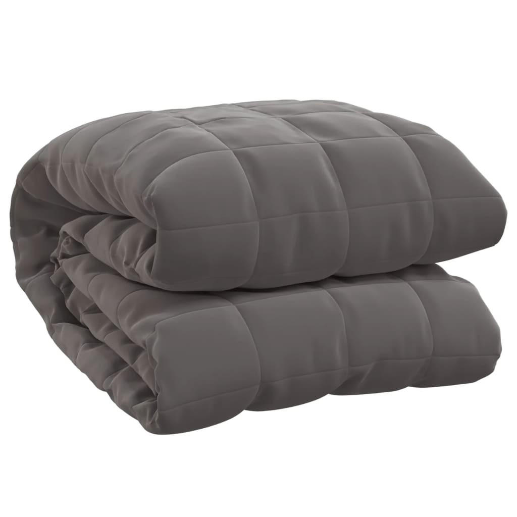 GEWICHTSDECKE Grau 135/200 Cm 10 Kg Stoff - Grau, Textil (135/200cm) - vidaXL