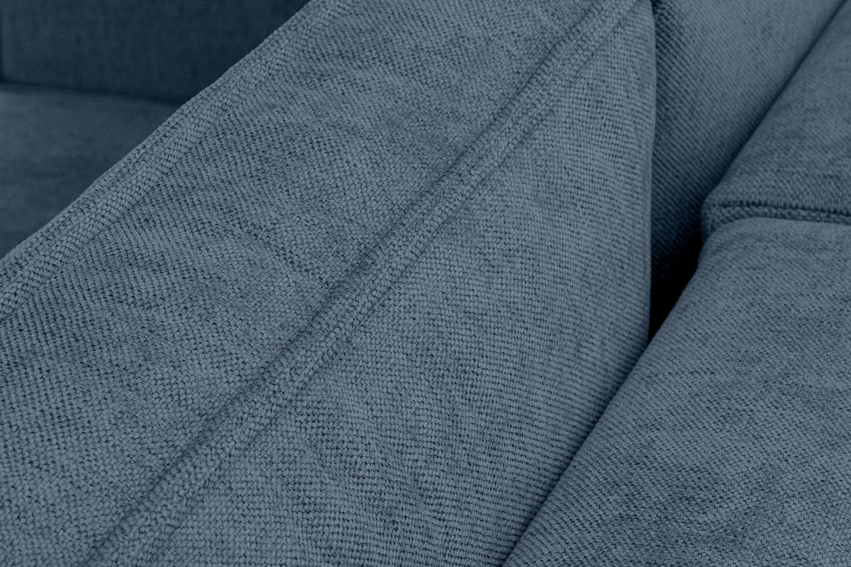 3-SITZER-SOFA NAPI II mit Schlaffunktion, hellblau - Hellblau, Textil (228/89/101cm) - KONSIMO®