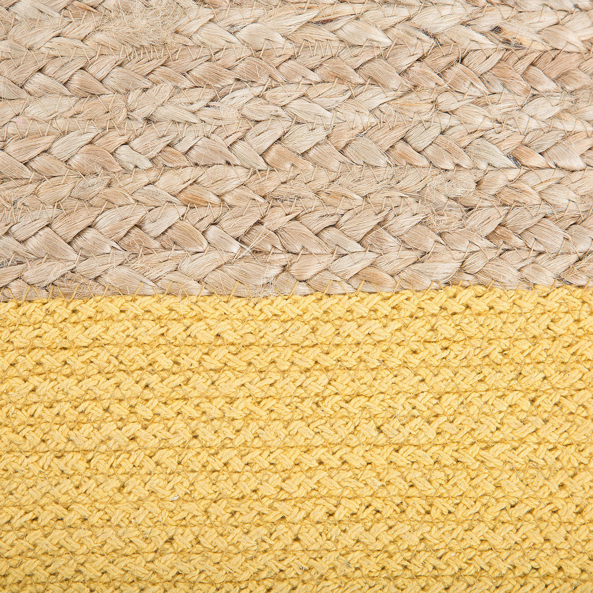POUF Kirama 44/44/44 cm - Beige, Naturmaterialen (44/44/44cm) - Beliani