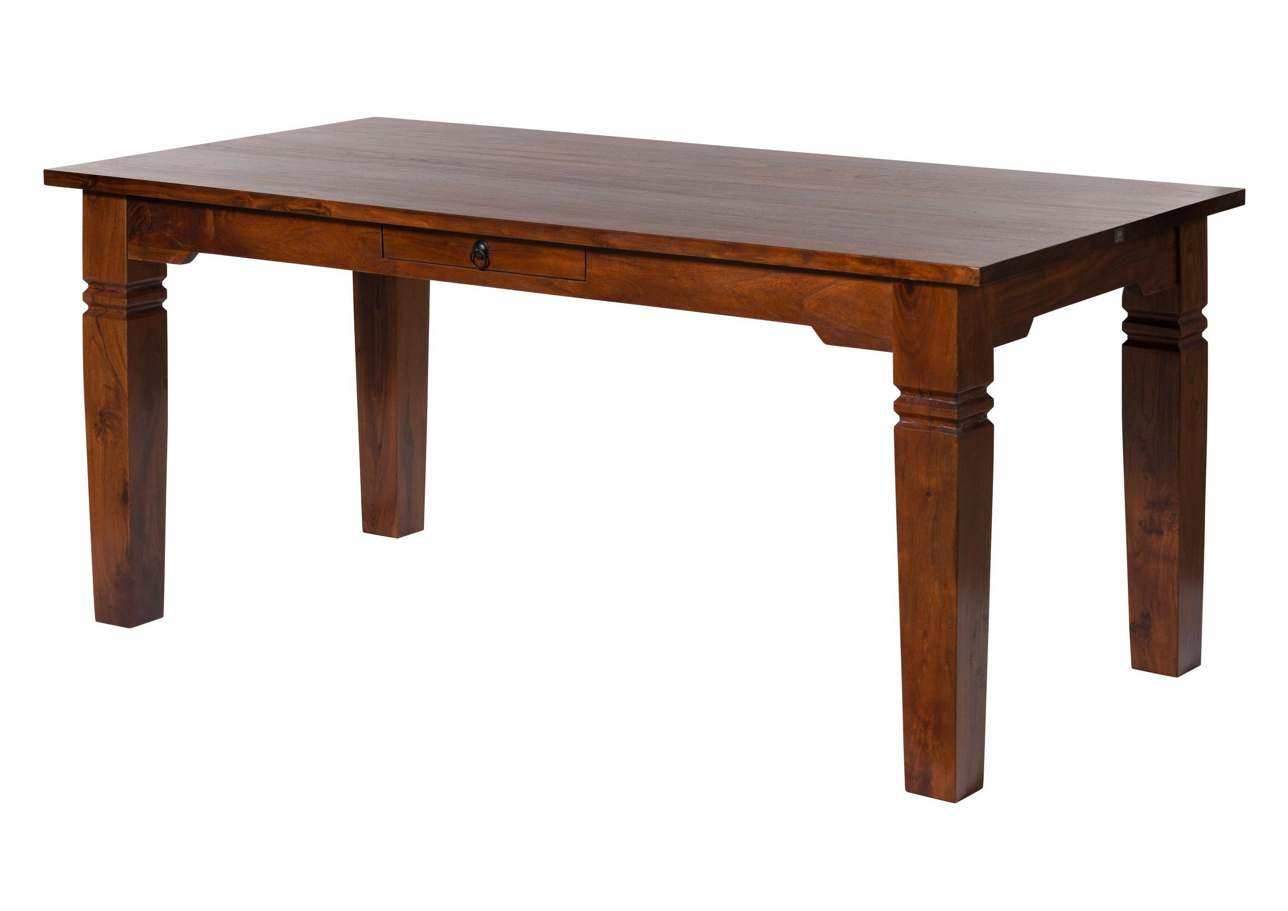 ESSTISCH Akazie 160x90x76 nougat lackiert OXFORD #603 - Dunkelbraun, Holz (160/90/76cm) - Massivmoebel24