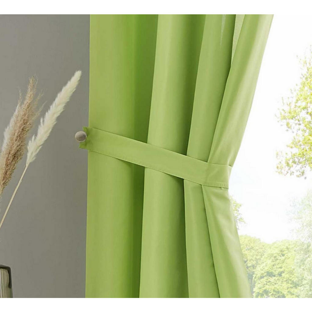 Thumbnail - Gardinenbox Vorhang, Hellgrün, Textil, 140x245x245 cm, Oeko-Tex® Standard 100, Wohntextilien, Gardinen & Vorhänge, Ferti...