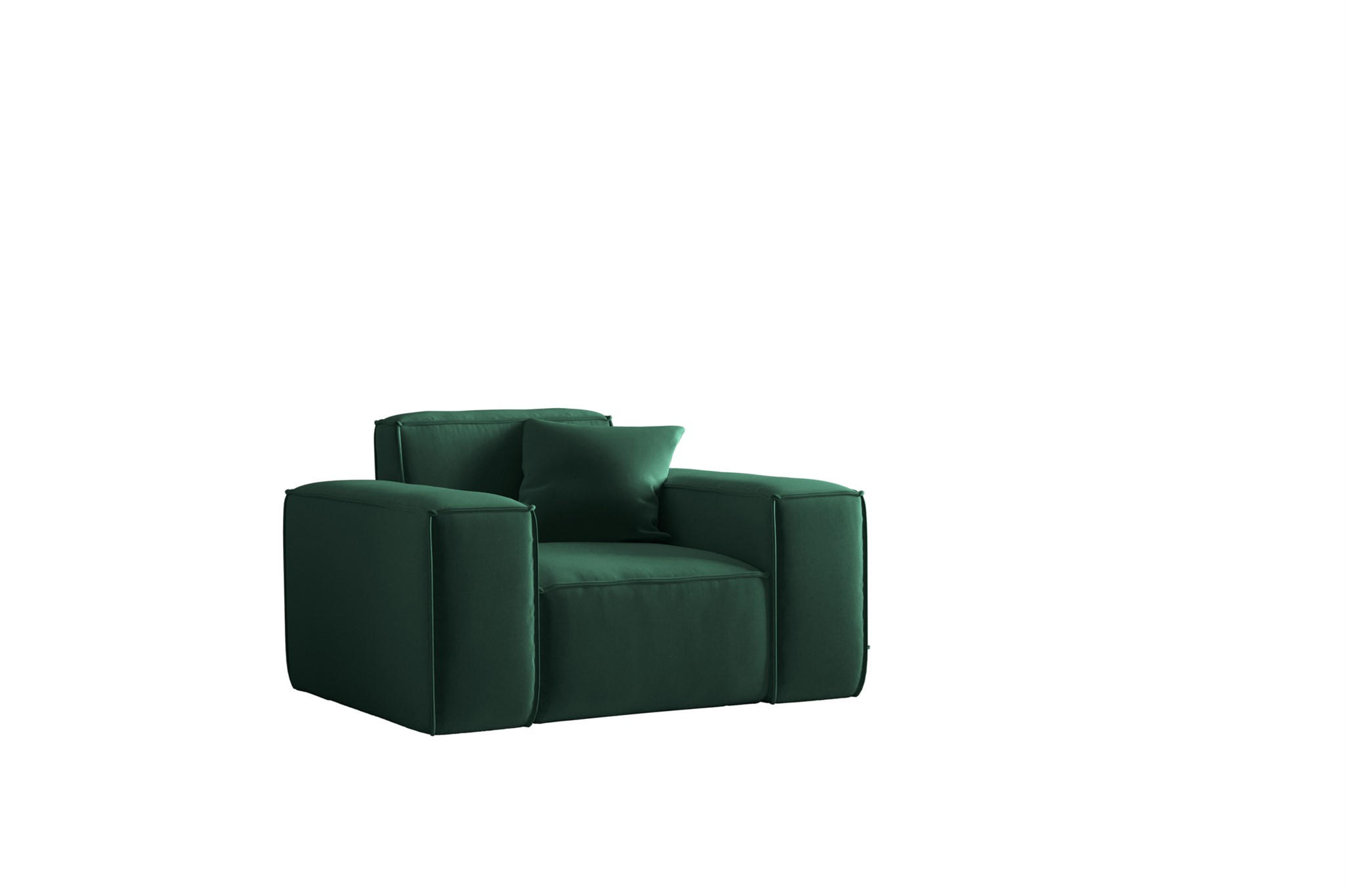 SESSEL Celes Premium Opera Velvet - Grün, Holzwerkstoff/Textil (121/73/88cm) - Fun Möbel