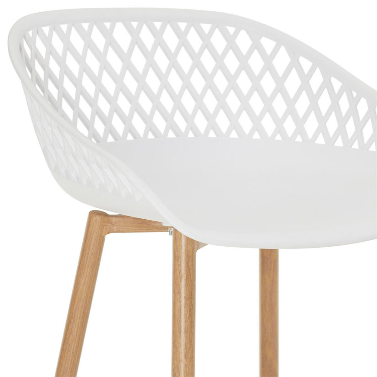 BARHOCKER IREK 2er-Set weiß - Weiß, Textil (47/99/49cm) - IDIMEX