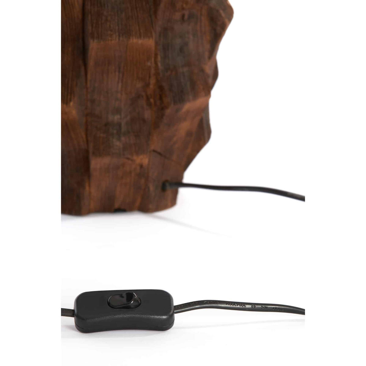 LAMPENFUSS Takabe Braun Ø20/38 cm - Braun, Holz (20/20/38cm) - Light & Living