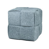 POUF Wiki grau 43/43/43 cm Textil - Grau, Textil (43/43/43cm) - Mondex