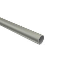RUNDROHR 180 cm, 16 mm Ø Chrom matt - Nickelfarben, Metall (180cm) - INTERDECO