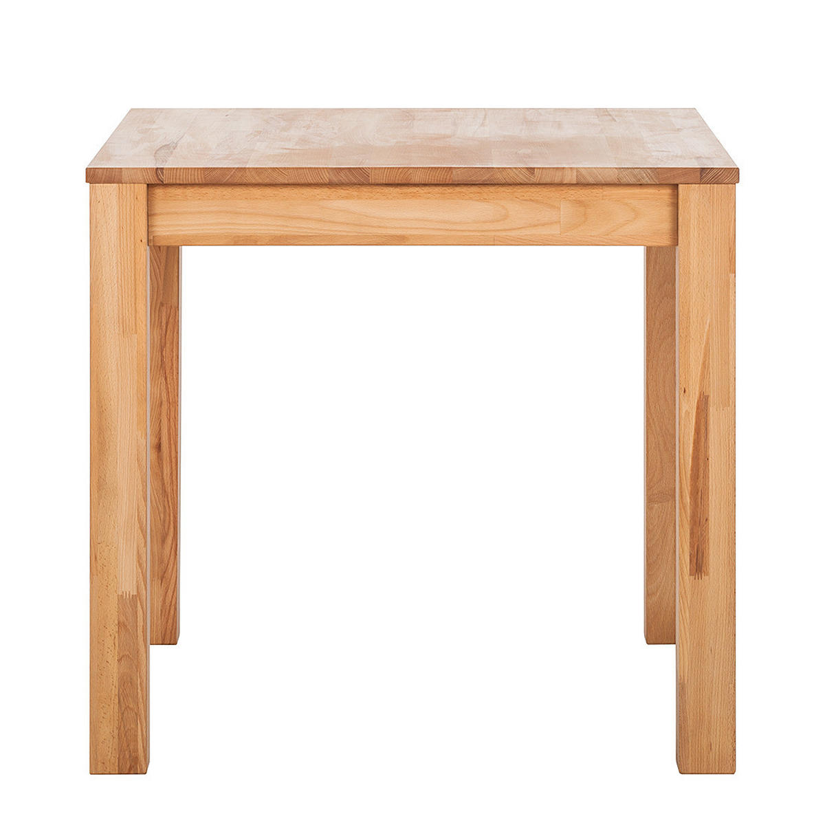 ESSTISCH rechteckig - Buche massiv - Buchefarben, Holz (80/80/75cm) - home24