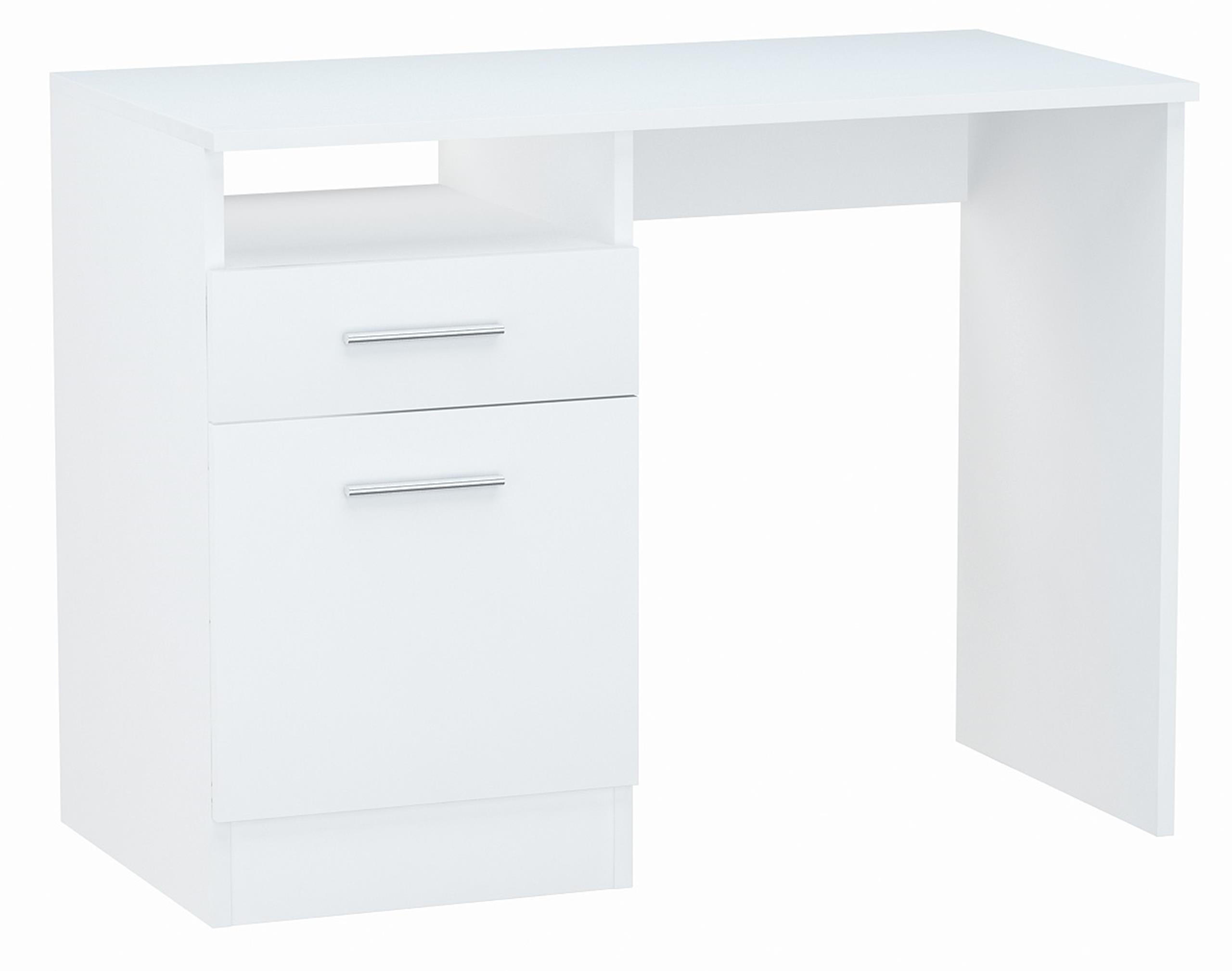 SCHREIBTISCH Bodo DSP Weiß 100/50/75 cm - Weiß, Holzwerkstoff (50/100/75cm) - Matkam Möbel