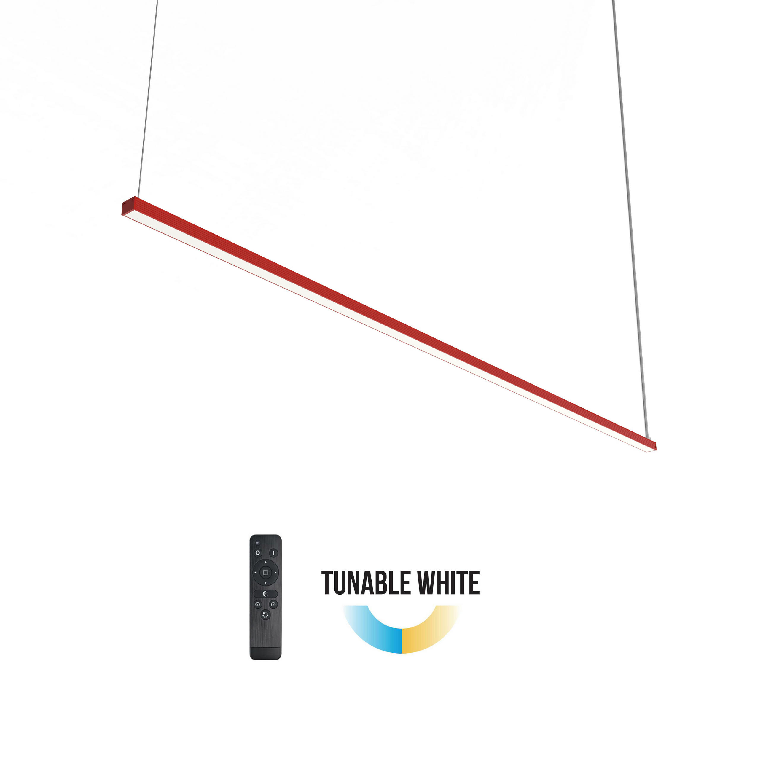 LED-HÄNGELEUCHTE Splint X1 Tunable White - Rot, Metall (2/100/2cm) - Lumicom