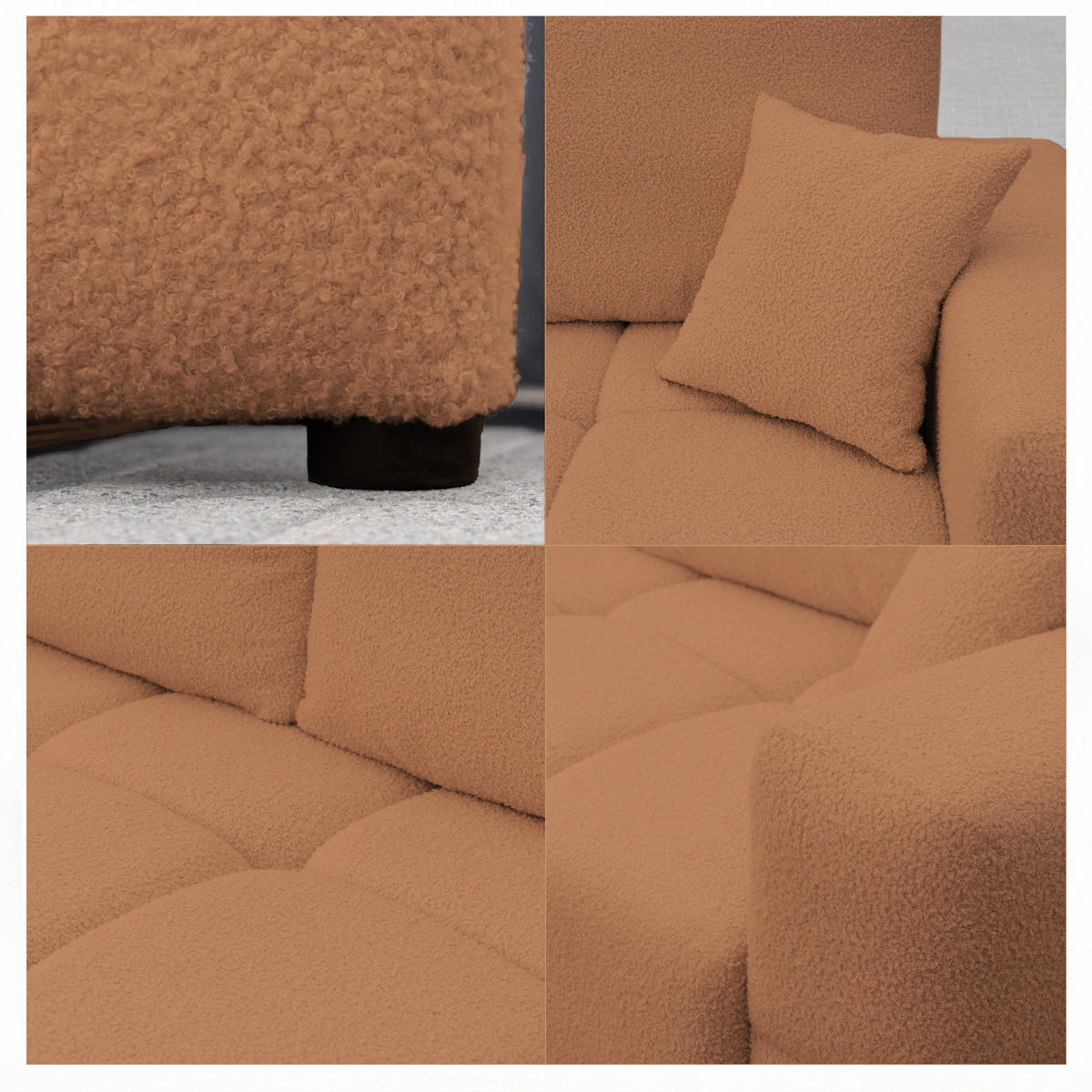 SCHLAFSOFA BUENO mit Bettkasten Orange - Orange, Holzwerkstoff/Kunststoff (245/85/93cm) - Idohome