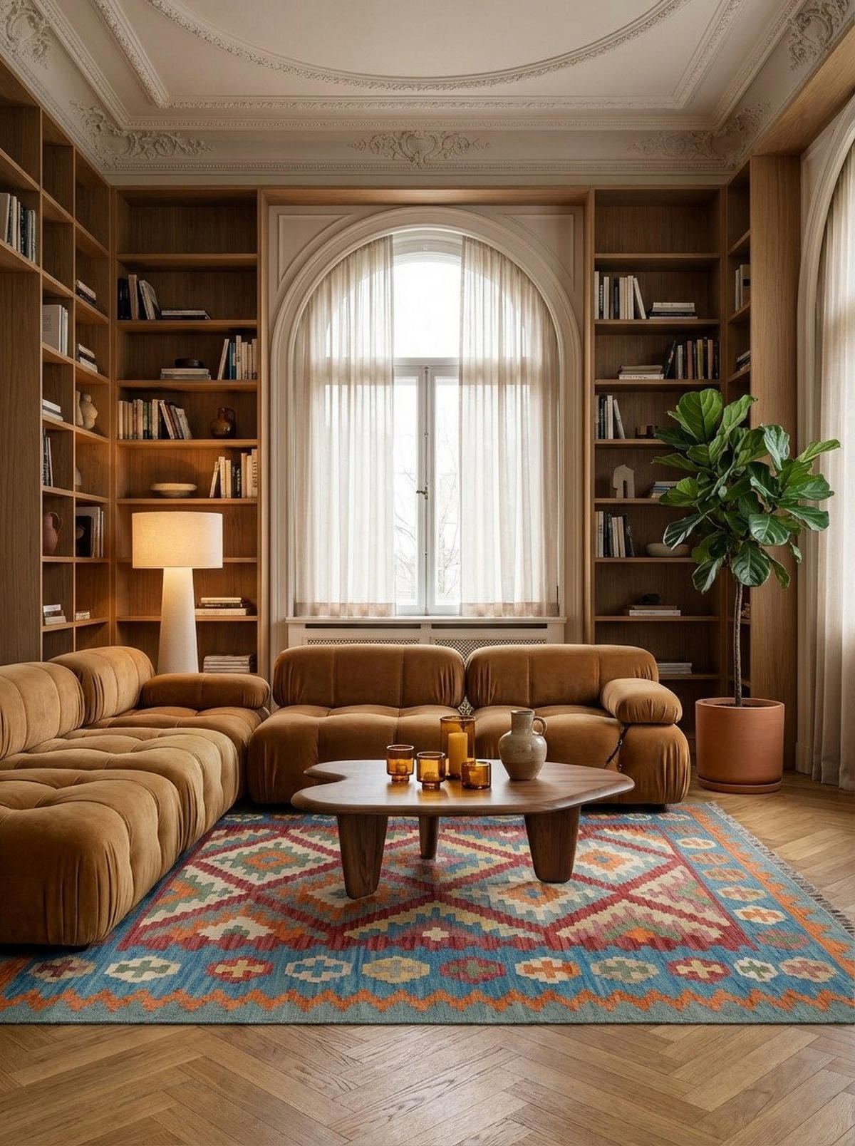 HANDWEBTEPPICH Kelim Gashgai Rot 181/127 cm Schurwolle - Rot, Textil (127/181cm) - Looma