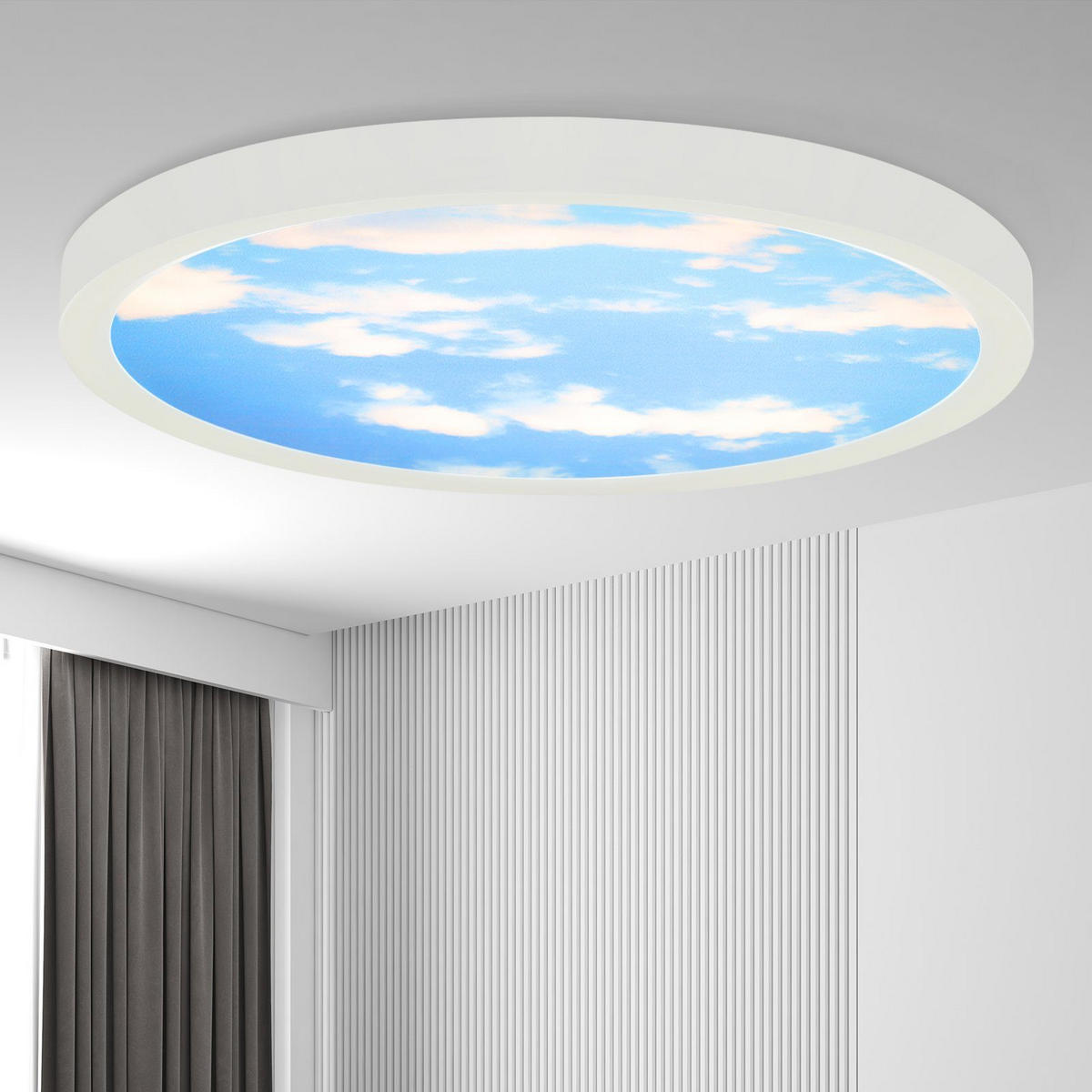 LED-DECKENLEUCHTE Wolkenzauber 23 cm - Weiß, Kunststoff (23/23/2cm) - Nettlife