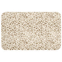 WC PŘEDLOŽKA Leopard - Classic - Béžová 80x50 cm - světle hnědá, textil/plast (80/1cm) - OnlyWow