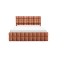 POLSTERBETT mit Stauraum 140x200 cm in Orange - Orange, Metall (140/200cm) - Home Collective