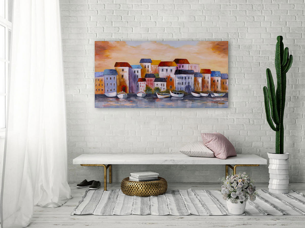 ACRYLBILD HANDGEMALT 120/60 cm - Multicolor, Holz/Textil (120/60cm) - KUNSTLOFT