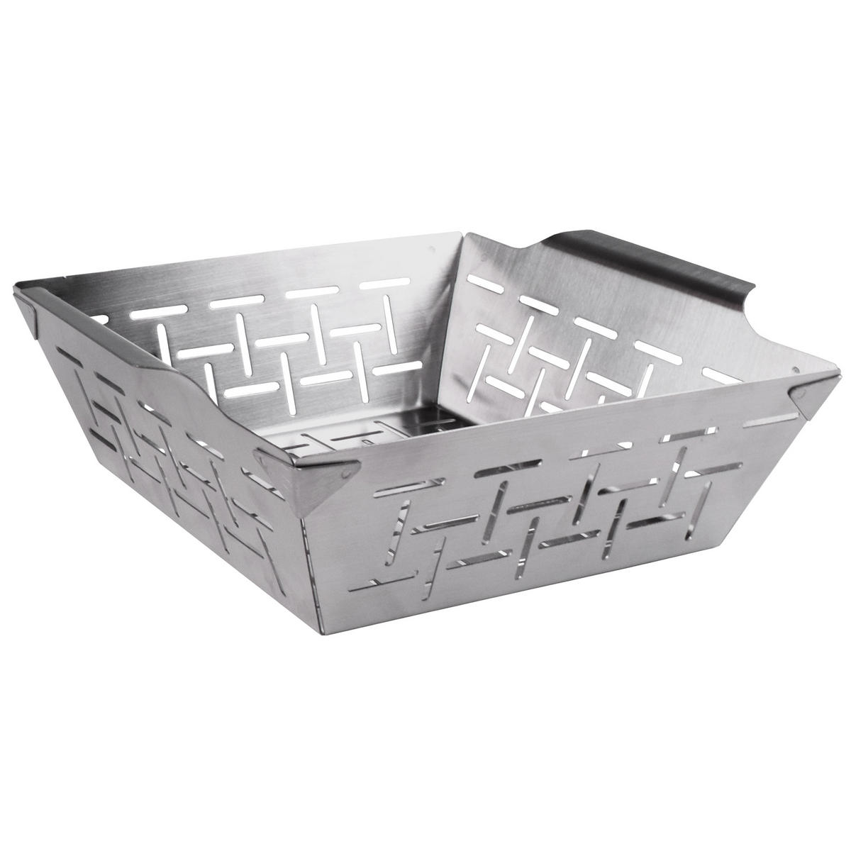 GRILLKORB - Edelstahlfarben, Metall (26.6/21/7.1cm) - Stoneline