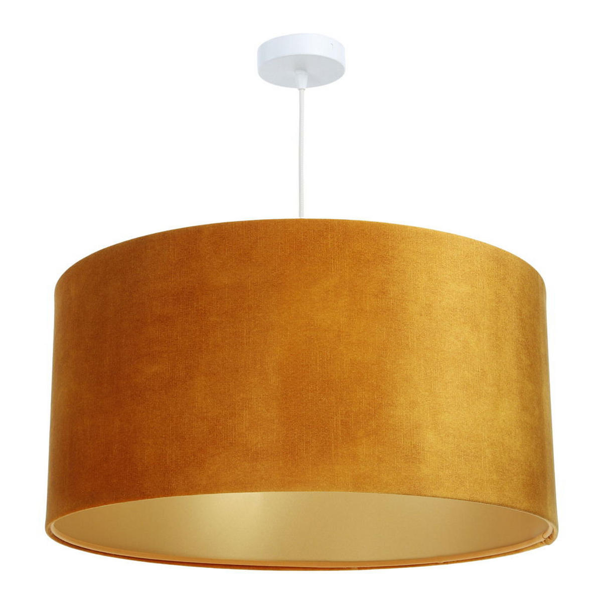 HÄNGELEUCHTE Gelb 60/30 cm - Gelb/Goldfarben, Kunststoff (60/0.8/30cm) - ONZENO