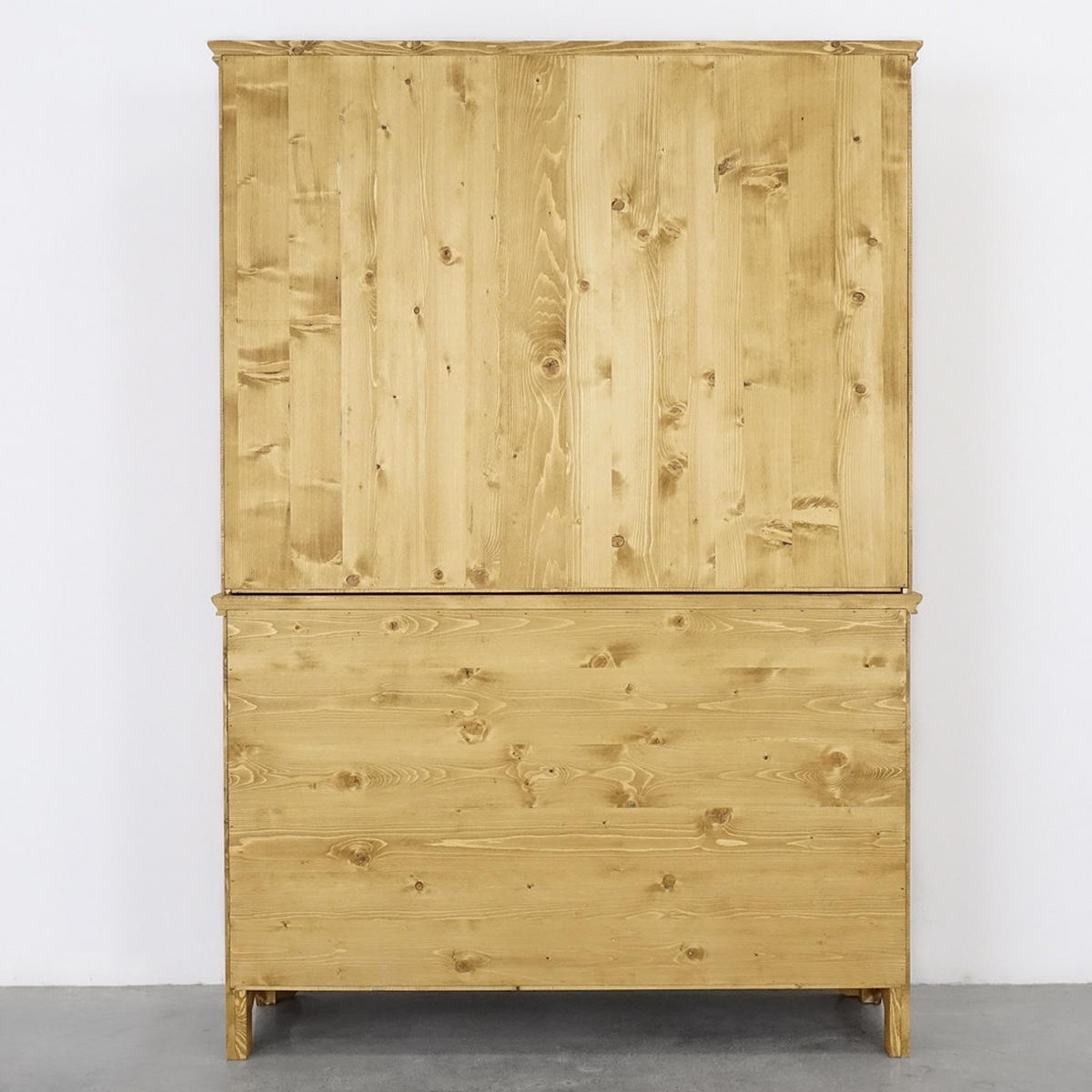 VITRINE aus Massivholz MEXICANA - Honig, Holz (140.5/201/50cm) - Seart