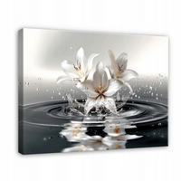 BILDER Abstrakt Blumen Modern 100x70 - Multicolor, Holzwerkstoff (100/70cm) - Wallarena