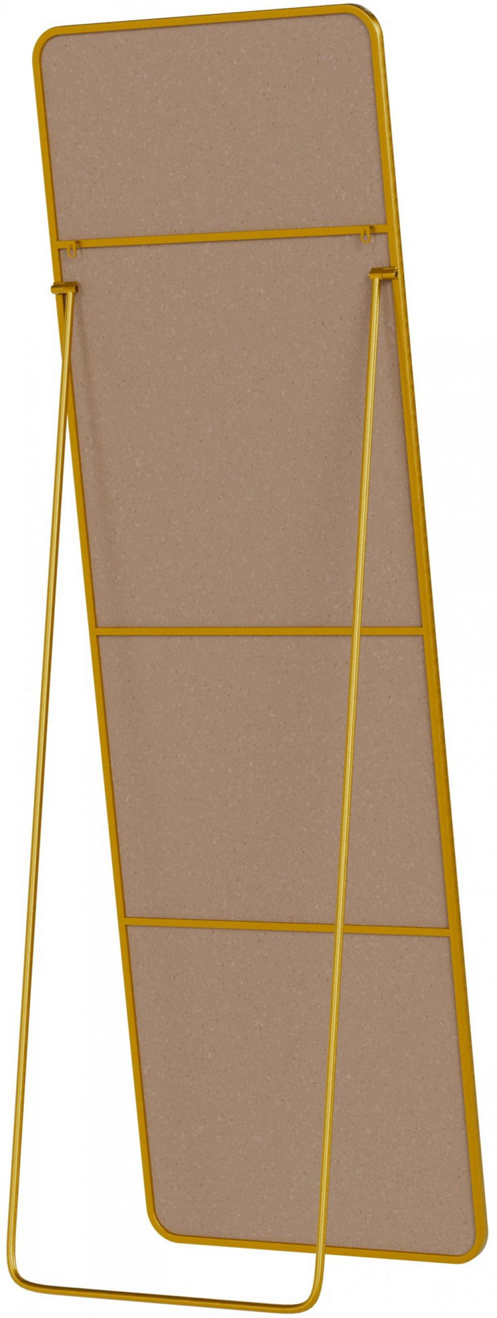 STANDSPIEGEL eckig 50/3/160 cm Glas Gold Glanz - Goldfarben, Glas (50/160/3cm) - CLP