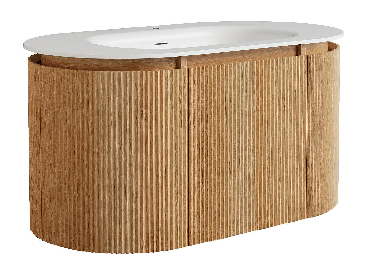 EINZELWASCHTISCH - 90 cm x 50 cm - Holz, Platte - Naturfarben Hell - LILIKO - Naturfarben, Holz (90/46/50cm) - Vente-Unique