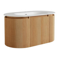 EINZELWASCHTISCH - 90 cm x 50 cm - holz - naturfarben hell Liliko - Naturfarben, Holz (90/46/50cm) - Vente-Unique