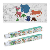 2XAUSMALTISCHDECKE - Multicolor, Papier (38/4/4cm) - Relaxdays