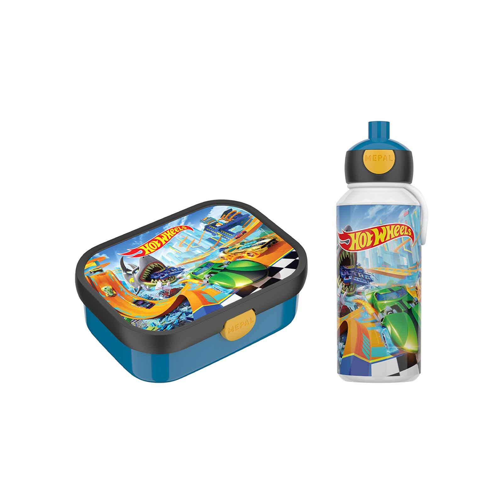 LUNCHSET Campus Hot Wheels 2er Set - Blau/Multicolor, Kunststoff (7.5/18.8/20.5cm) - Mepal