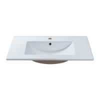 EINBAUWASCHBECKEN - 81 cm x 46.5 cm - Keramik - Weiß - MOTIAC - Weiß, Keramik (81/17/46.5cm) - Vente-Unique