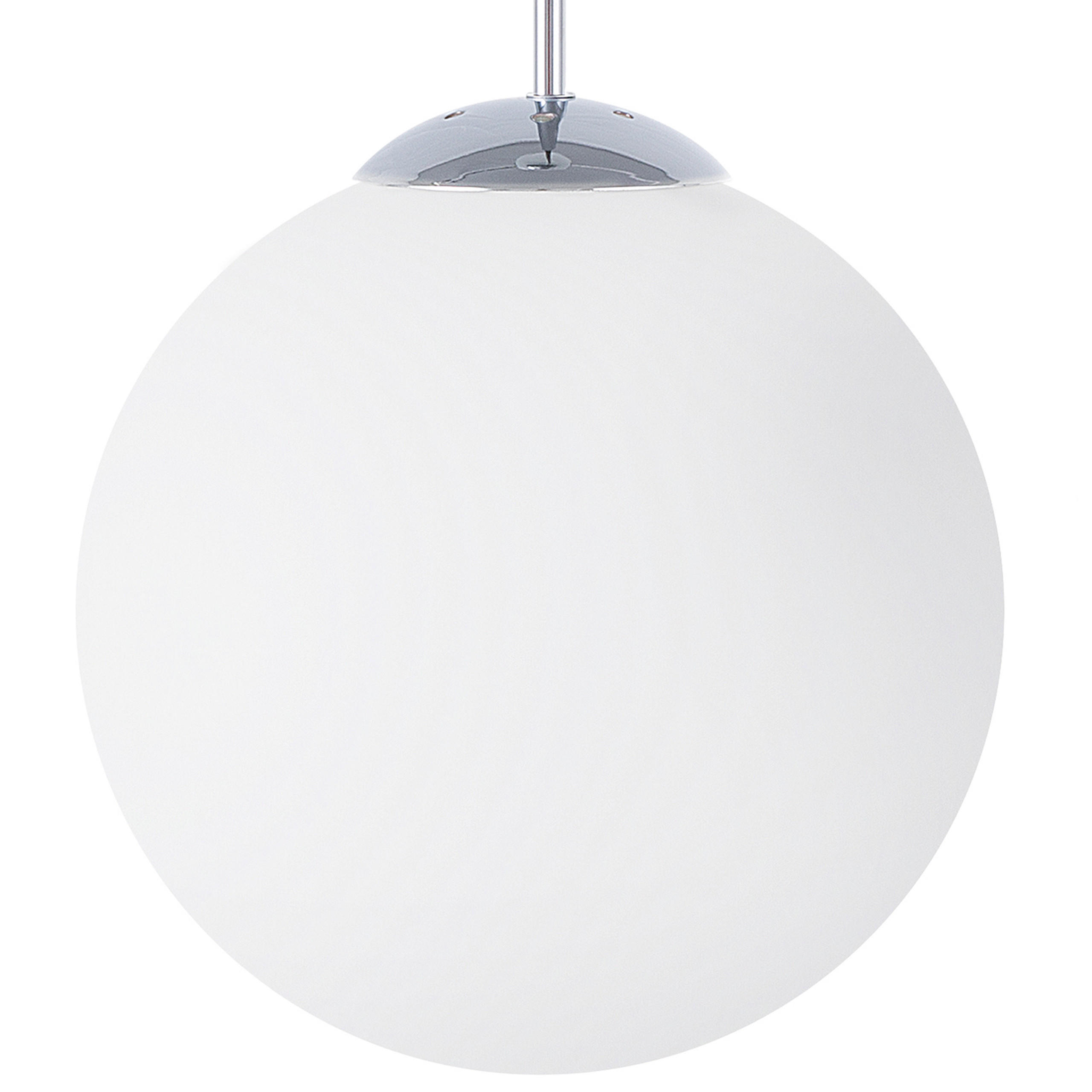 HÄNGELEUCHTE Barrow 40/40/147 cm - Weiß, Glas (40/40/147cm) - Beliani