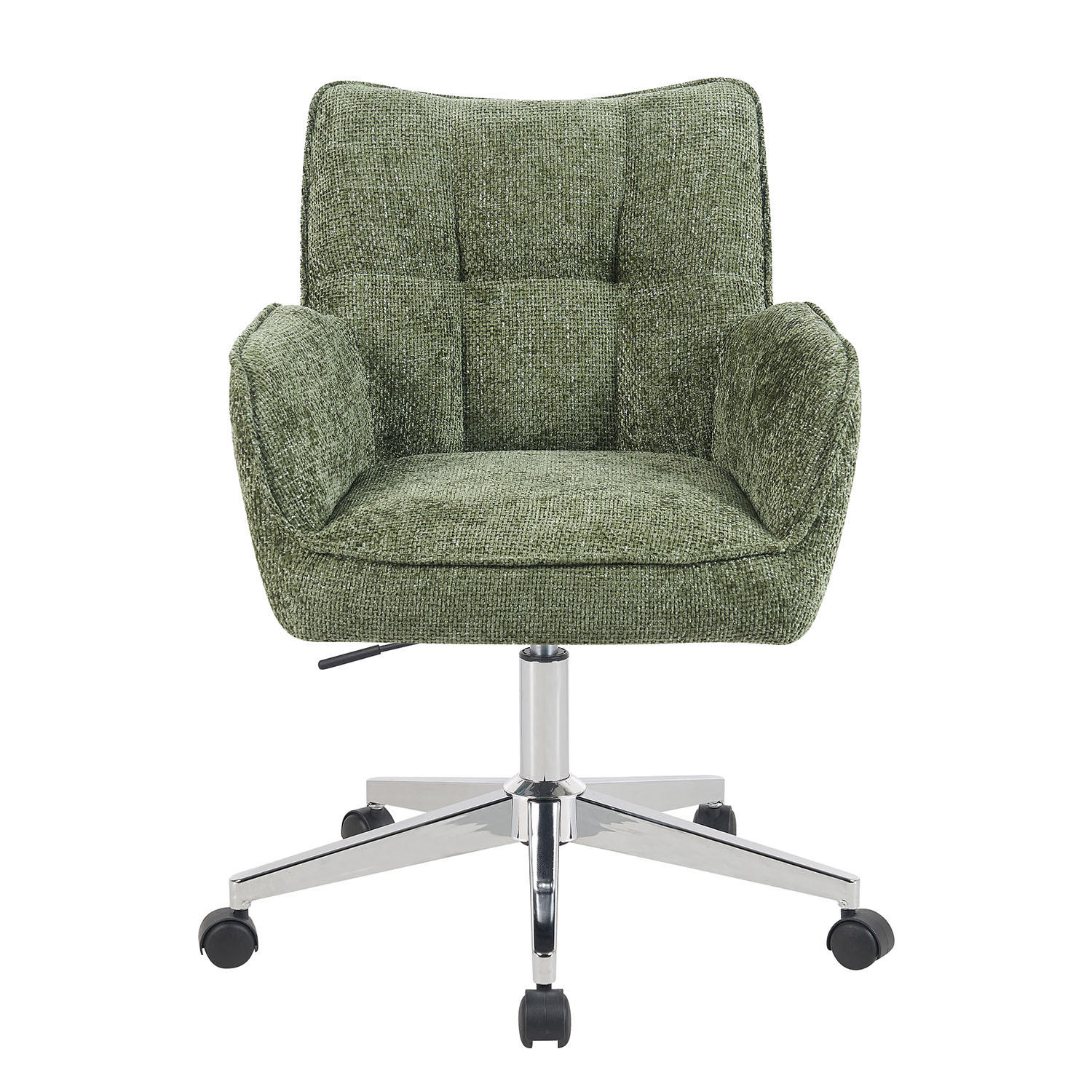 BÜROSTUHL Mika-Tabea - Chromfarben/Grün, Textil/Metall (59/81/66cm) - DUBI Möbel