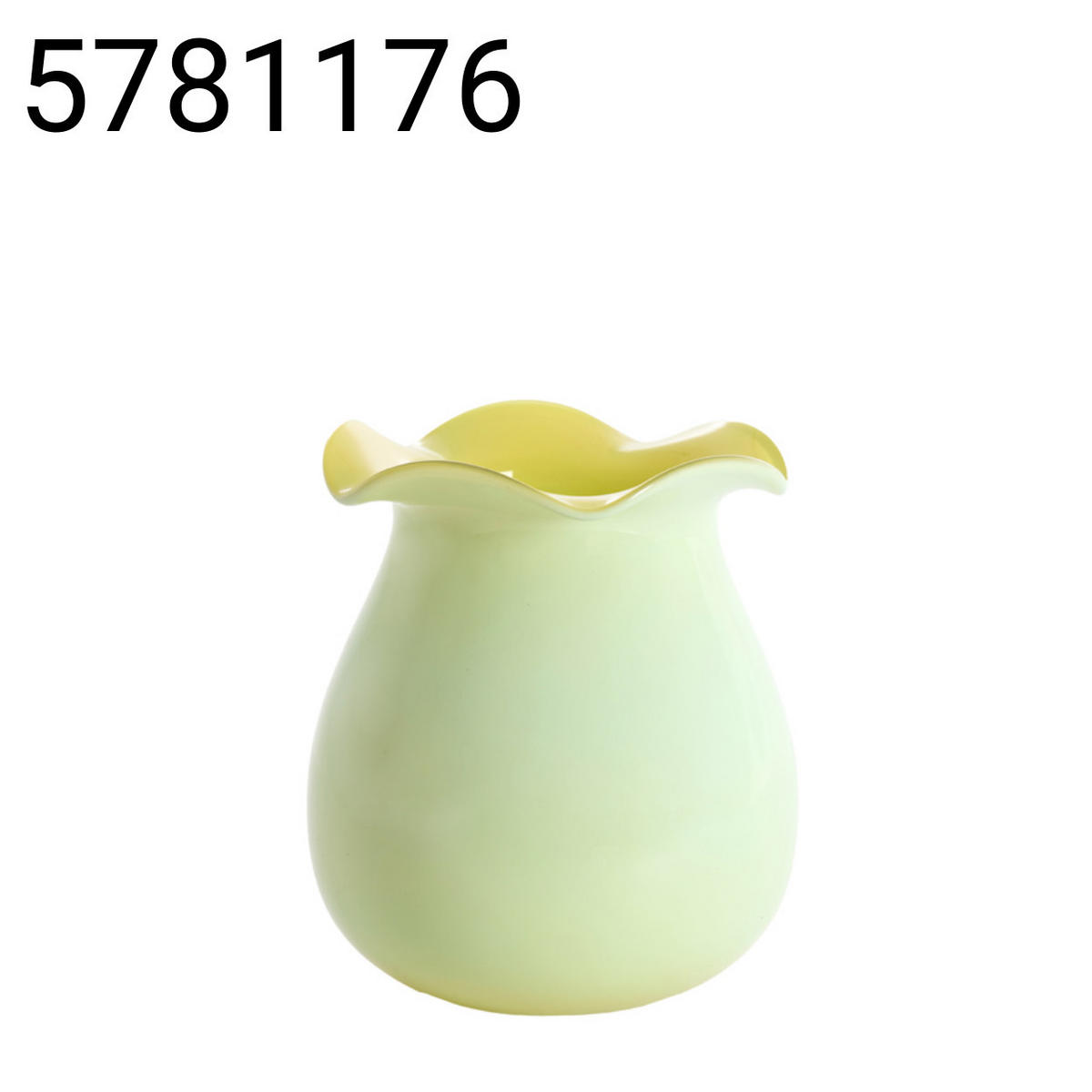 VASE Marebbe - Grün - 20.5/20.5/22.5 cm - Grün, Glas (22.5cm) - Light & Living