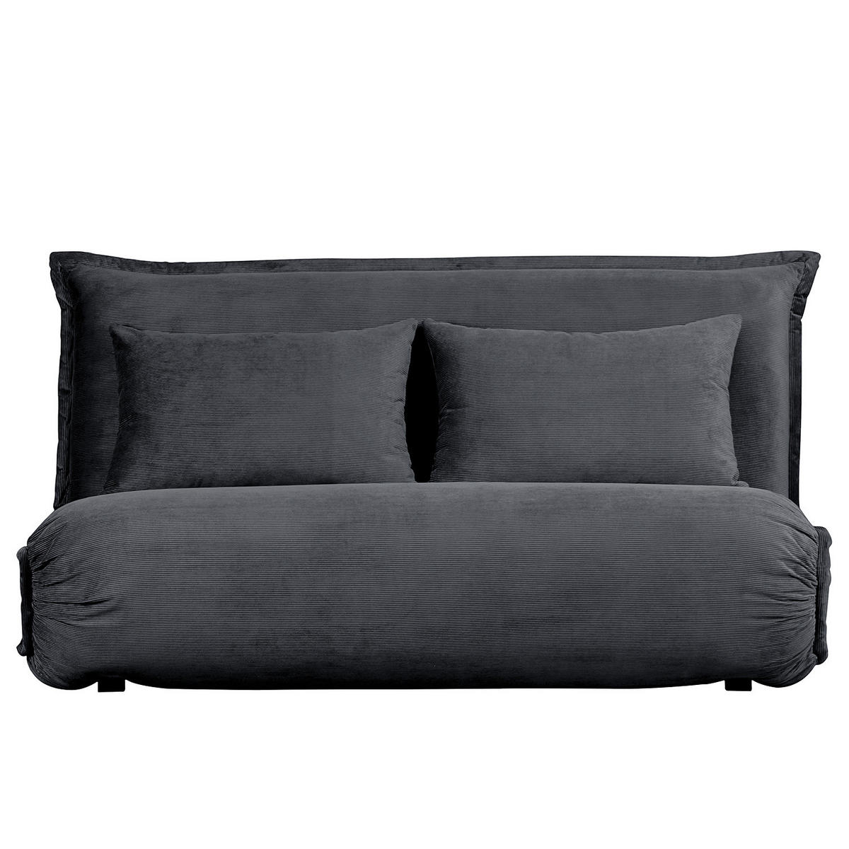 SCHLAFSOFA - Grau, Textil/Metall (150/75/85cm) - home24