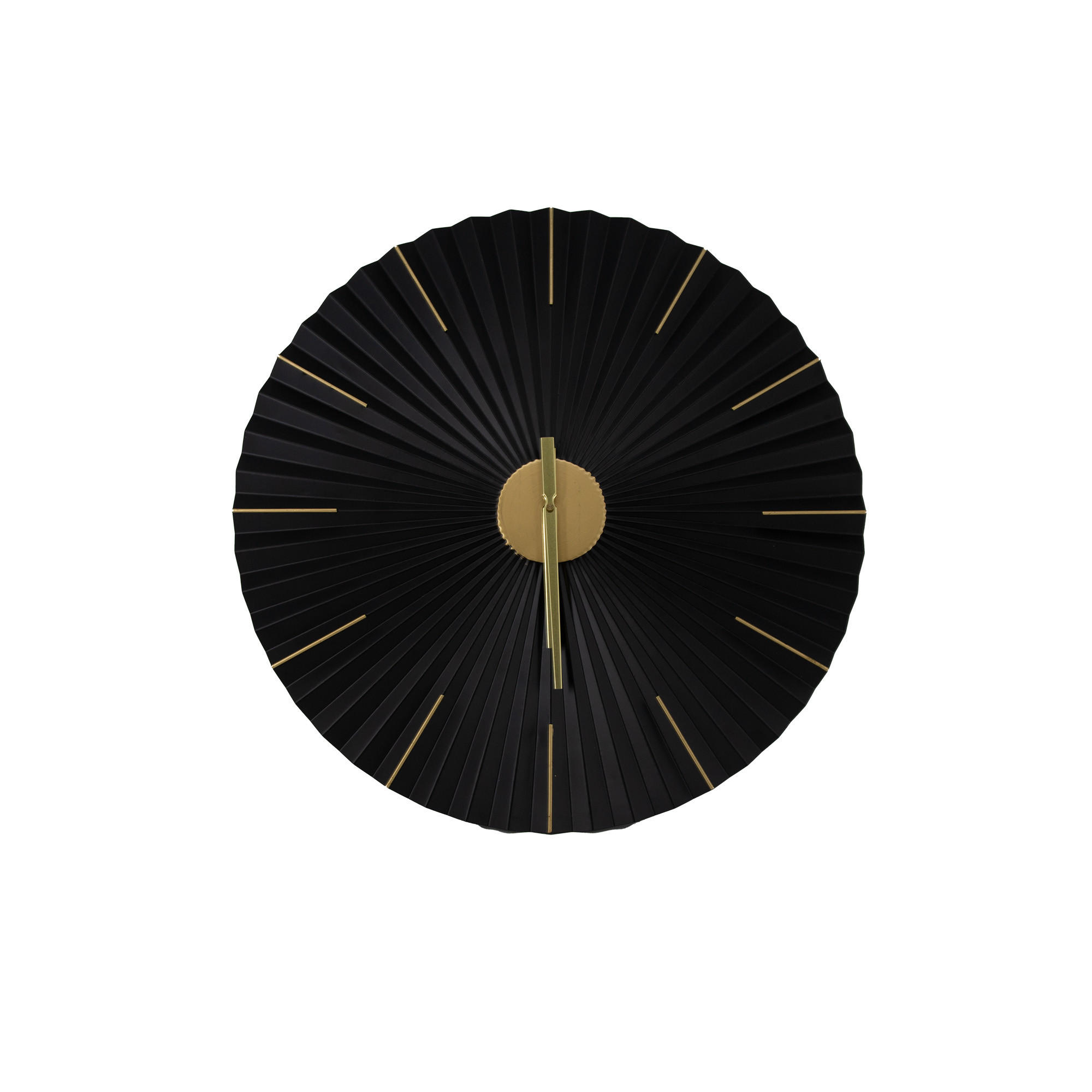 Art for the Home Wanduhr Gold, Schwarz 59x1x59 cm