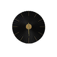 WANDUHR Origami - Goldfarben/Schwarz, Metall (59/1/59cm) - Art for the Home