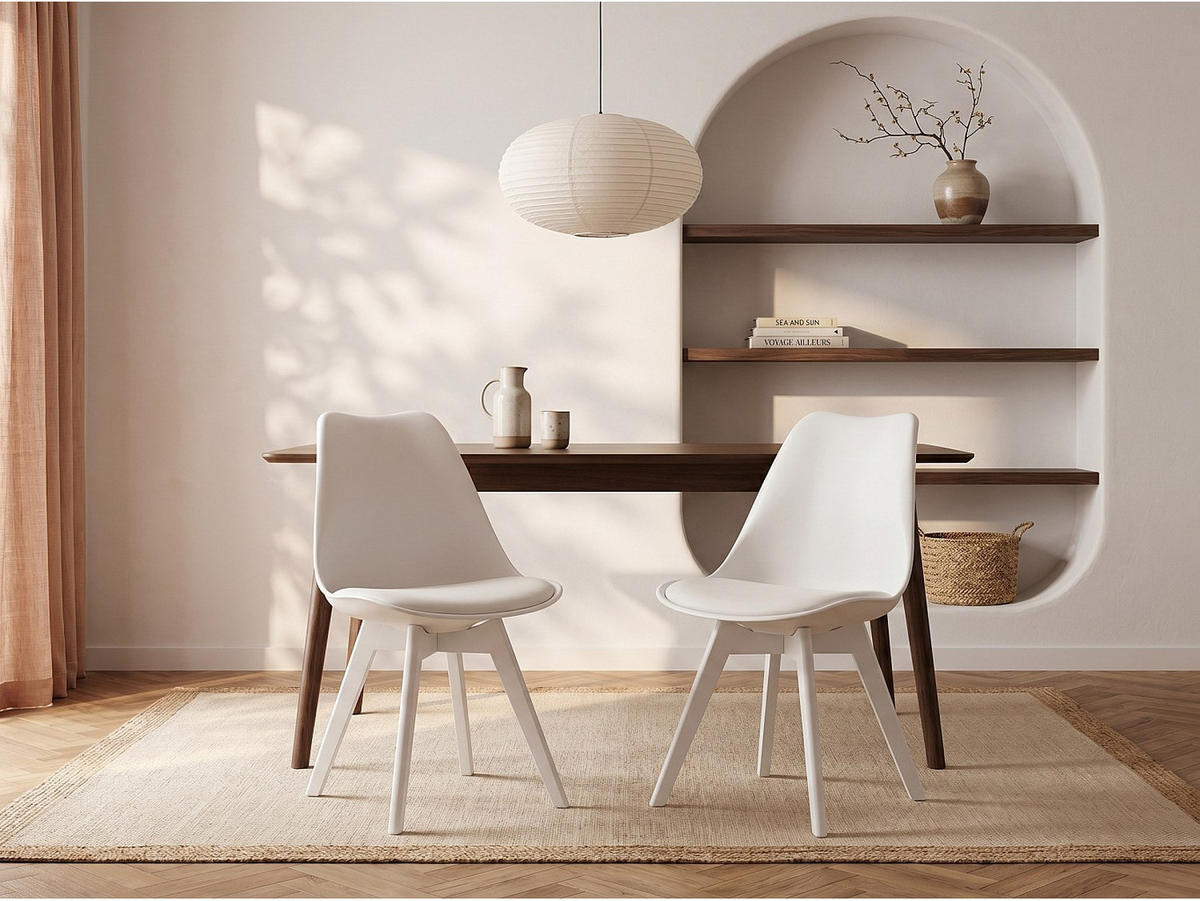 STUHL - 49 cm x 57 cm - Plastik - Weiß - JODY - Weiß, Kunststoff (49/82/57cm) - Vente-Unique