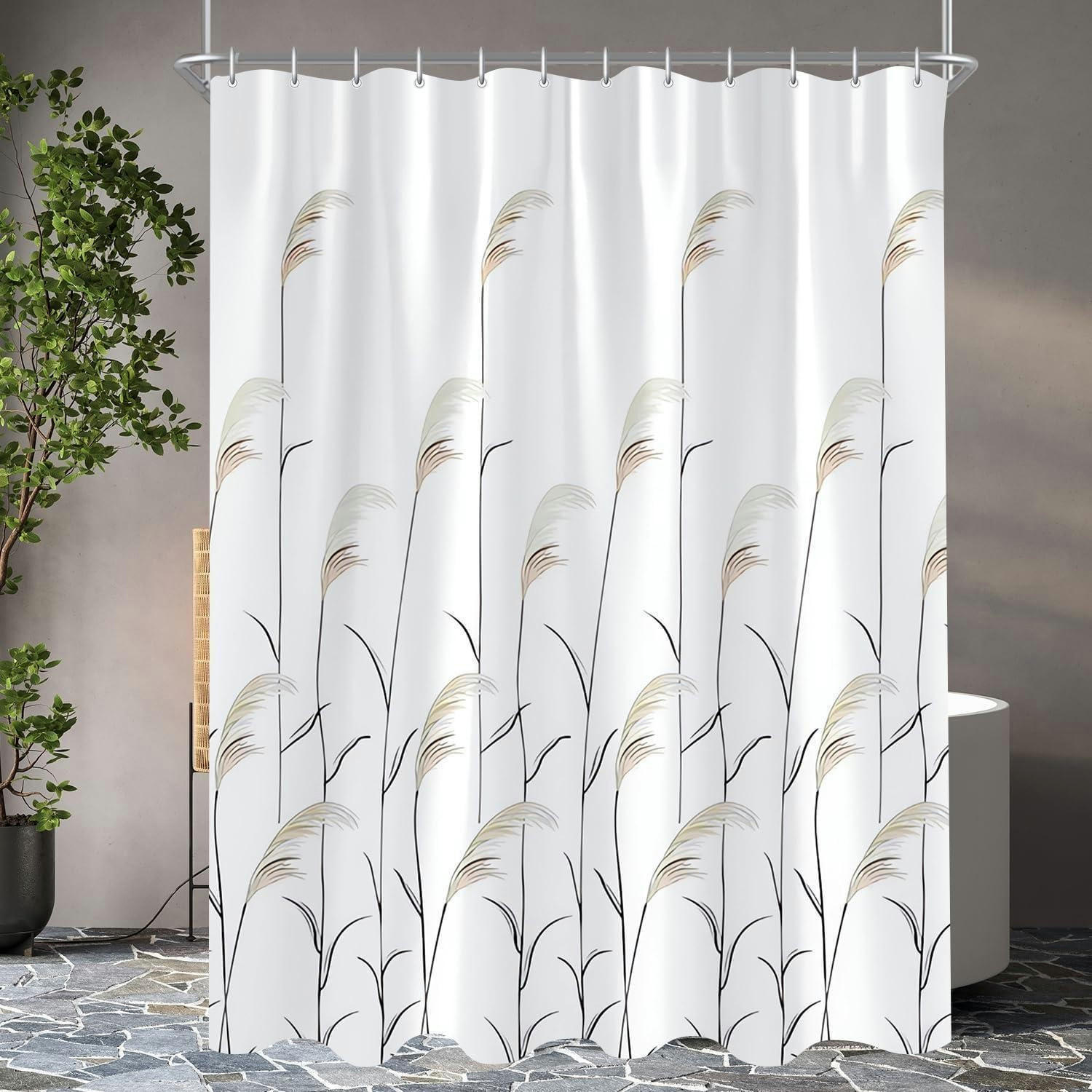 DUSCHVORHANG Weizenohr 200 x 180 cm - Multicolor, Textil (200/180cm)