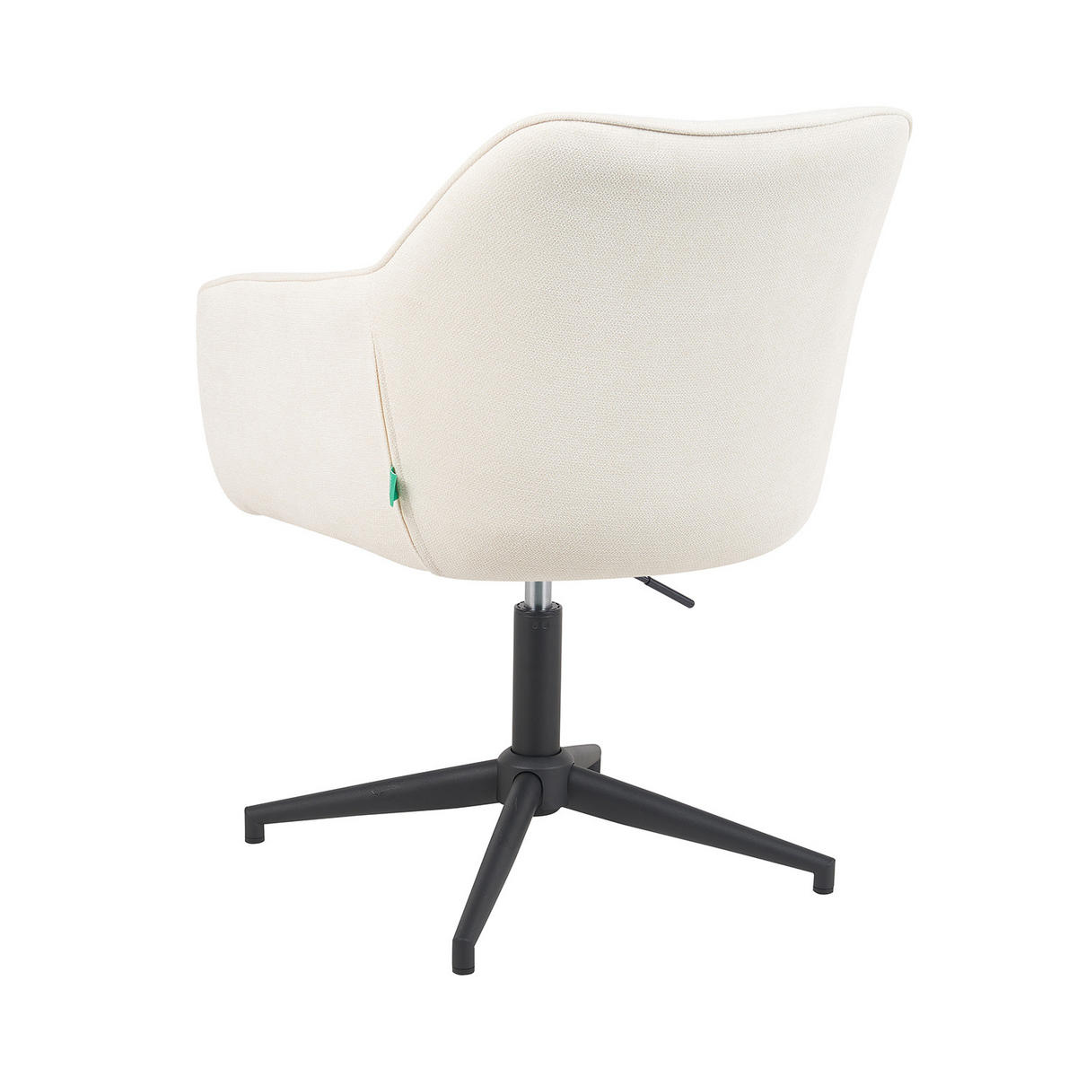 BÜROSTUHL Mika-Caro - Creme/Schwarz, Textil/Metall (60/79/61cm) - DUBI Möbel