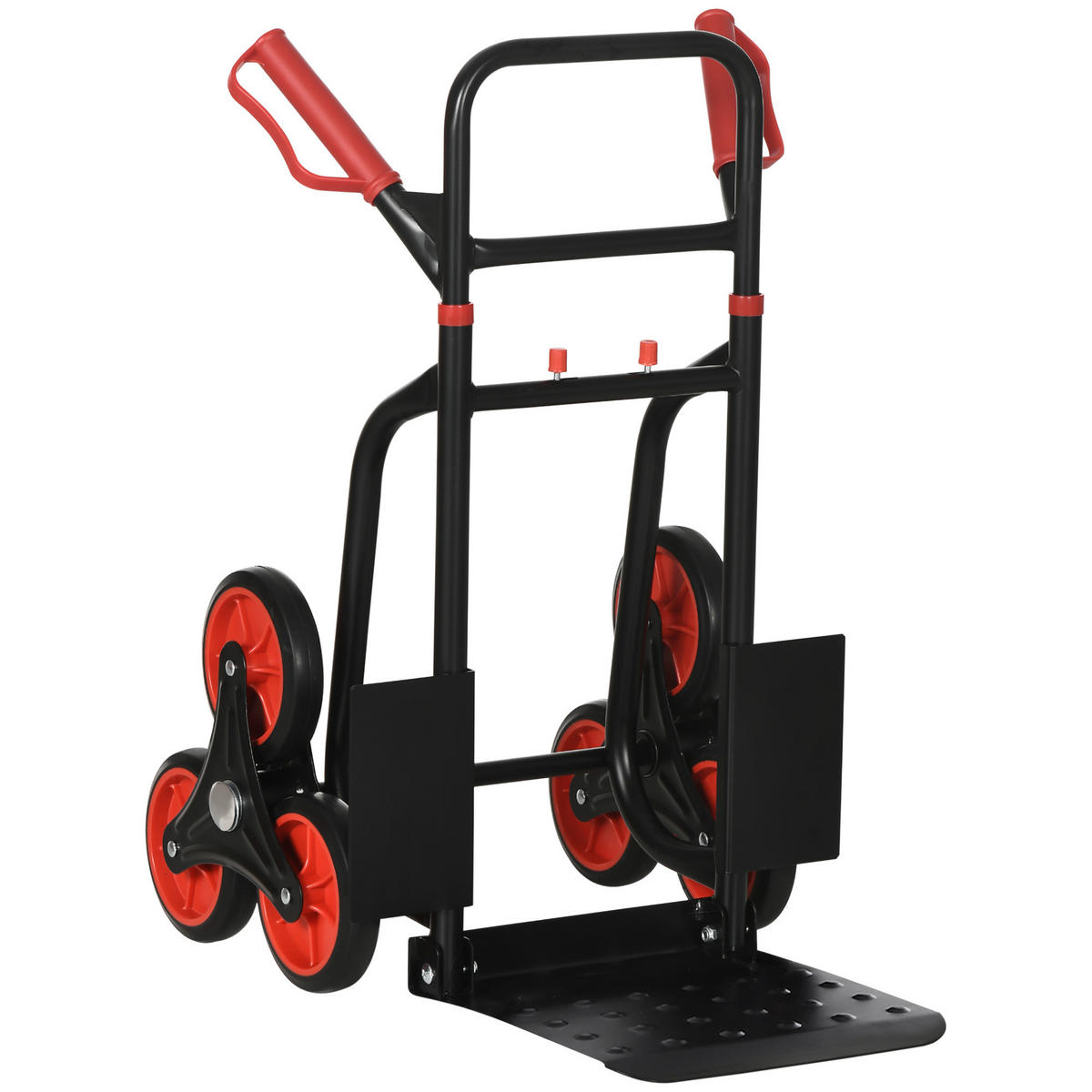 SACKKARRE DE-09186 Treppensteiger mit 6 Rädern, klappbar Schwarz - Schwarz, Metall (60/45/109cm) - ComfortXL