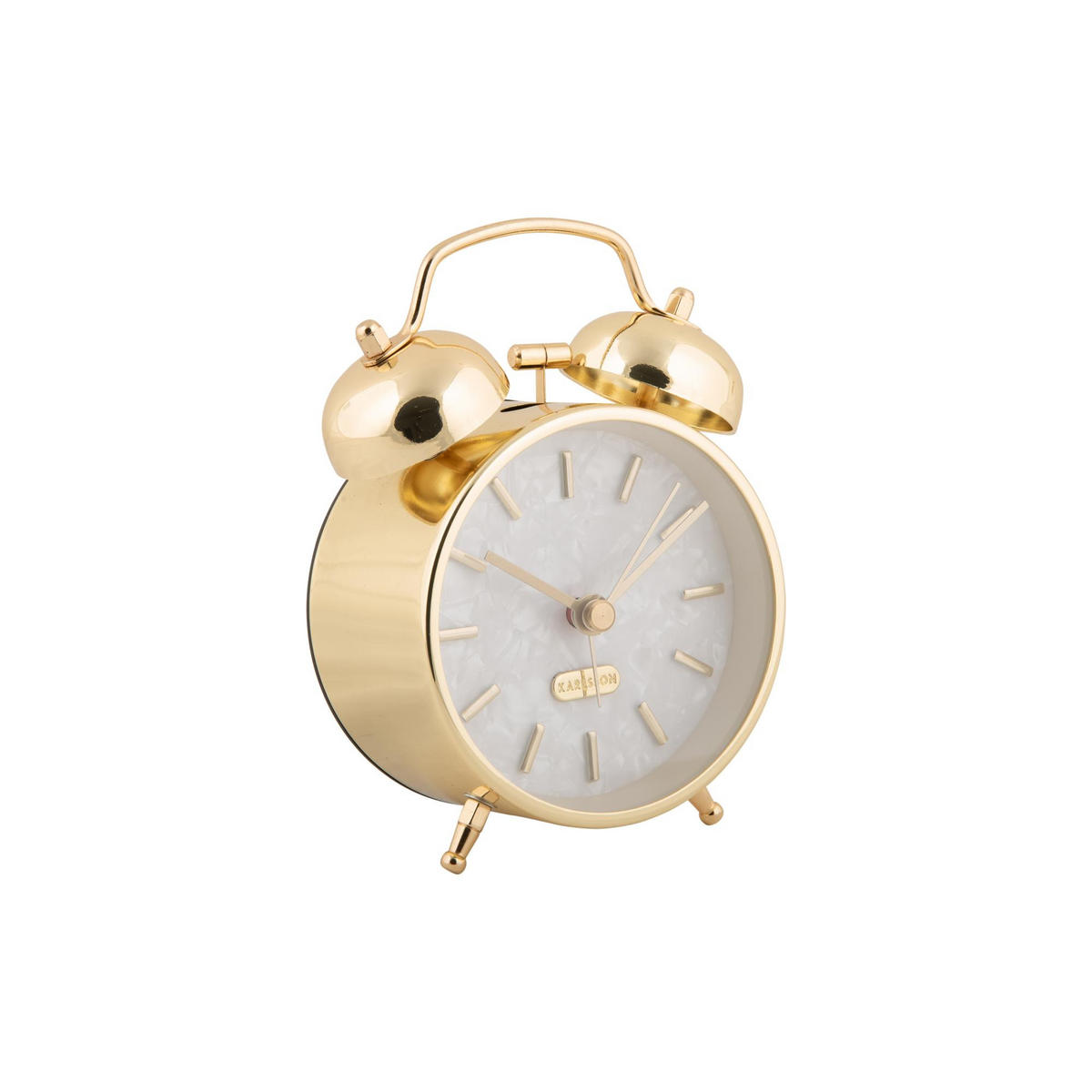 WECKER Pearl Glow Gold 12/4.6/12 cm - Goldfarben, Metall (4.6/12/12cm) - Karlsson