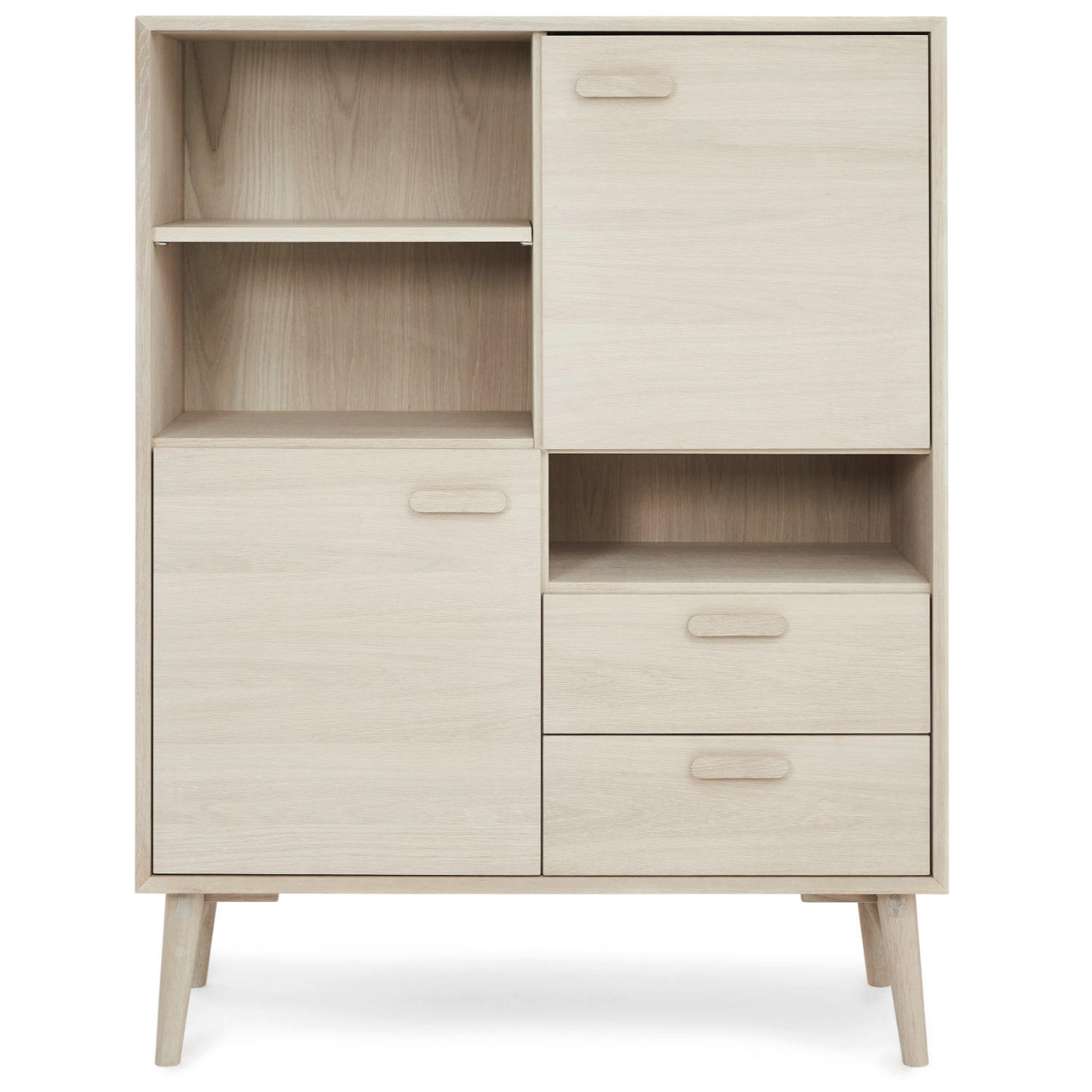 HIGHBOARD Eiche massiv - Eichefarben, Holz/Holzwerkstoff (100/130/40cm) - Furnhouse