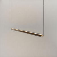 LED-HÄNGELAMPE Ranya Gold/Rauch 130cm - Goldfarben/Grau, Glas (130/7/7cm) - s.luce