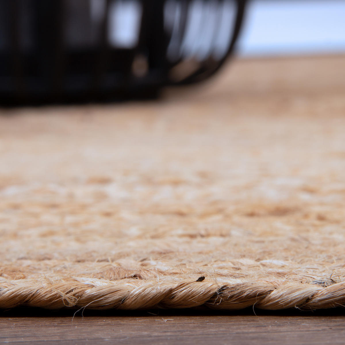 JUTETEPPICH JUTOS 90/90 Beige - Beige, Naturmaterialien (90/90cm) - Consilio Concept