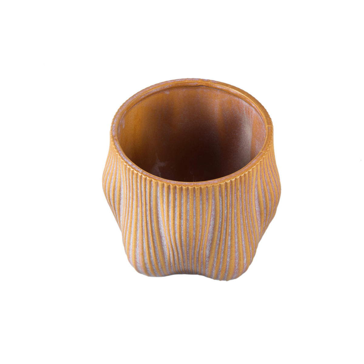 TOPF Mateen Braun 19/19/17cm - Braun, Keramik (17cm) - PTMD Collection