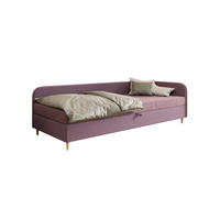 BOXBETT MIKO 100x200 mit Matratze H3, Bonell und Topper RIVIERA 63+LINCOLN 63 - Pink, Textil (100/200cm) - Bedante