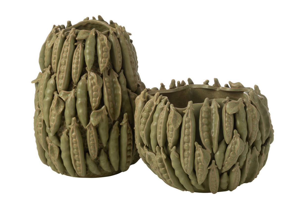 VASE PETIT POIS - Töpferei - Grün - Ø 30.5 cm - Grün, Keramik (38cm) - J-Line