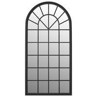SPIEGEL Schwarz 90x45 cm Eisen für den Innenbereich - Schwarz, Metall (45/90/1cm) - furnicato